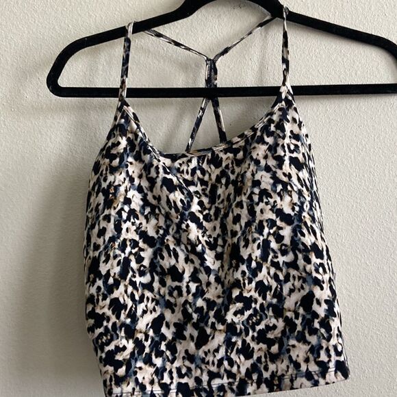 CORE 10 sports Bra NWT leopard print with grey color size L - Picture 2 of 13